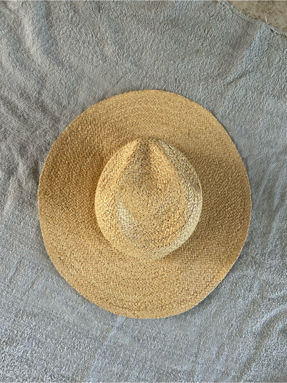 Wide Brim Straw Sun Hat - NWT